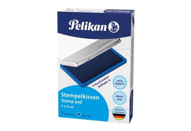 Immagine di Cuscinetto inchiostrato per timbri Pelikan nr. 2 7x11 cm blu 331017