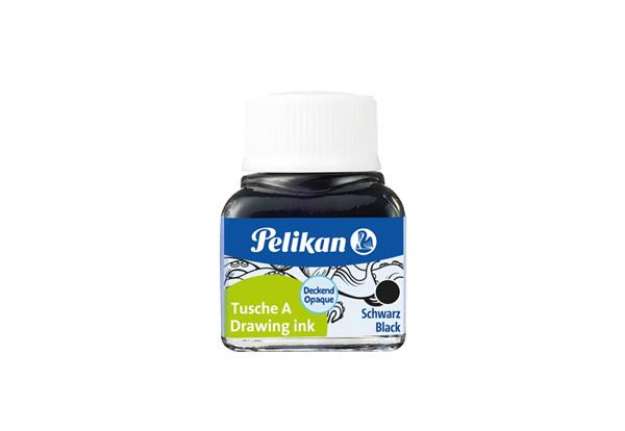 Immagine di Flacone inchiostro di china Pelikan 523- - 17 10 ml nero perla 201665