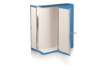Immagine di Scatola con cerniera in metallo Box 1 - apertura parziale Brefiocart 37,5x29,5 cm dorso da 9 cm blu