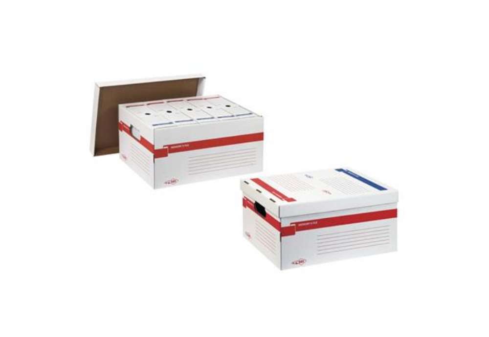 Immagine di Scatola archivio Sei Rota Memory X File 56x37 cm dorso 27,5 cm bianco 673200