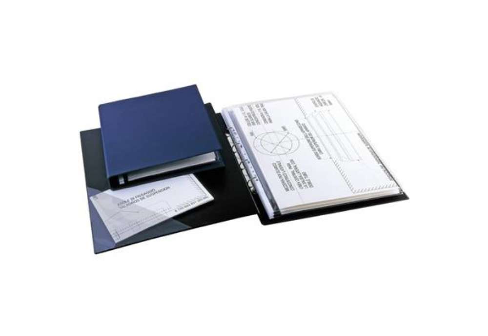 Immagine di Raccoglitore Sei Rota Sanremo 2000 - 4 anelli D Ø 25 mm - 25x35 cm dorso 4 cm nero - 34253510
