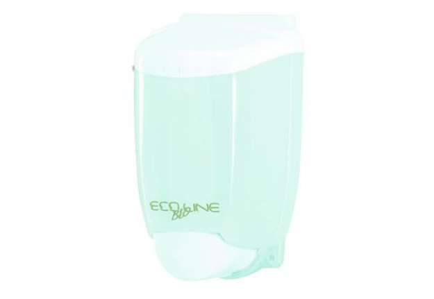 Immagine di Distributore di sapone liquido 12,5x11,5x21 cm Hylab in plastica 1000 ml bianco - U-SO/1-ECOS