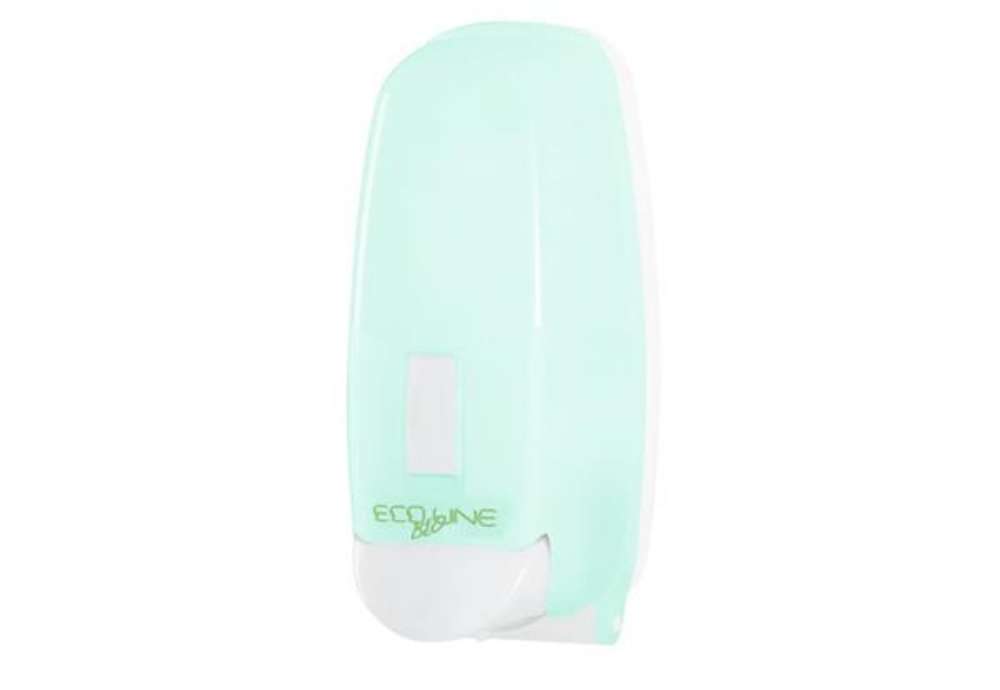 Immagine di Distributore di sapone schiuma con cartuccia 12,5x12,6x26,5 cm Hylab in PPL capacità 800 ml verde op