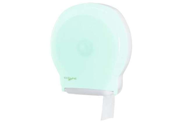 Immagine di Distributore maxi di carta igienica jumbo Hylab in PPL con capacità massima Ø 30 cm bianco - U-TO/1-