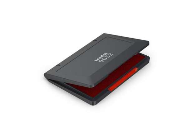 Immagine di Cuscinetto in feltro per timbri Trodat 9052 11x7 cm rosso 56346