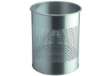 Immagine di Cestino gettacarte DURABLE cilindrico con superficie perforata 165mm acciaio argento metallizzato -