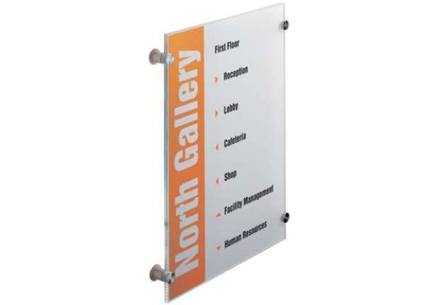 Immagine di Targa DURABLE CRYSTAL SIGN acrilico trasparente 297x420 mm 482619