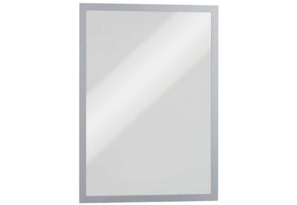 Immagine di Cornici con pannello magnetico DURABLE DURAFRAME® MAGNETIC A3 PVC rigido argento met. 323x446mm conf