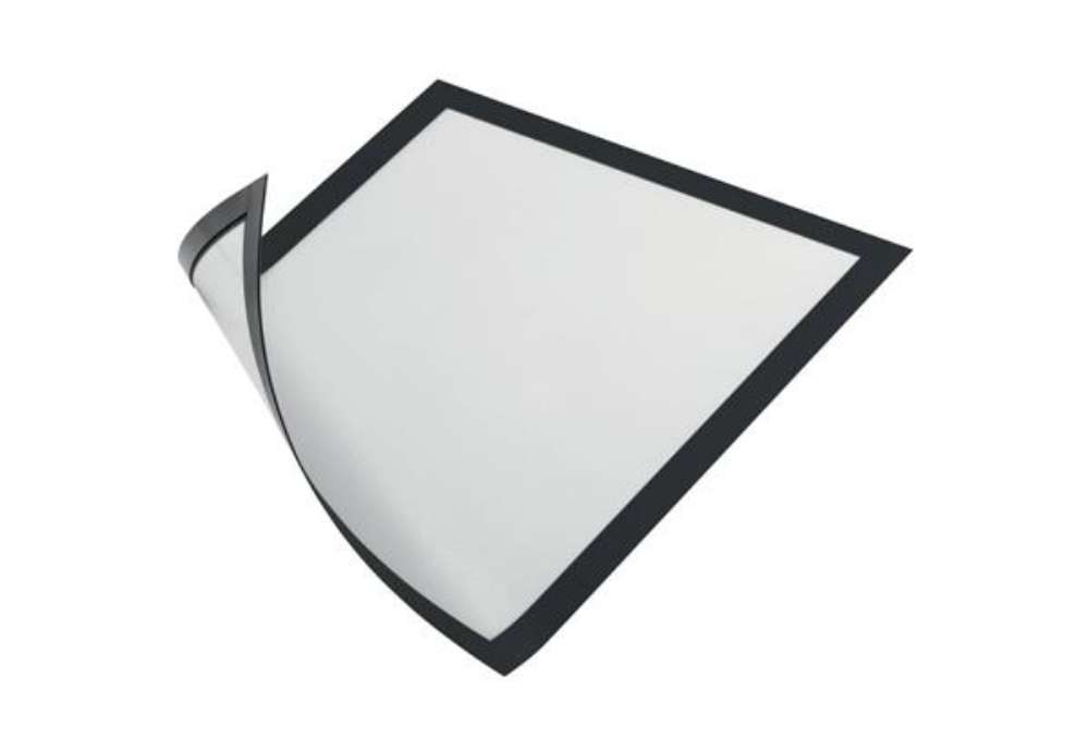 Immagine di Cornici con pannello magnetico DURABLE DURAFRAME® MAGNETIC A4 PPL rigido nero 236x323 mm  conf. 5 -