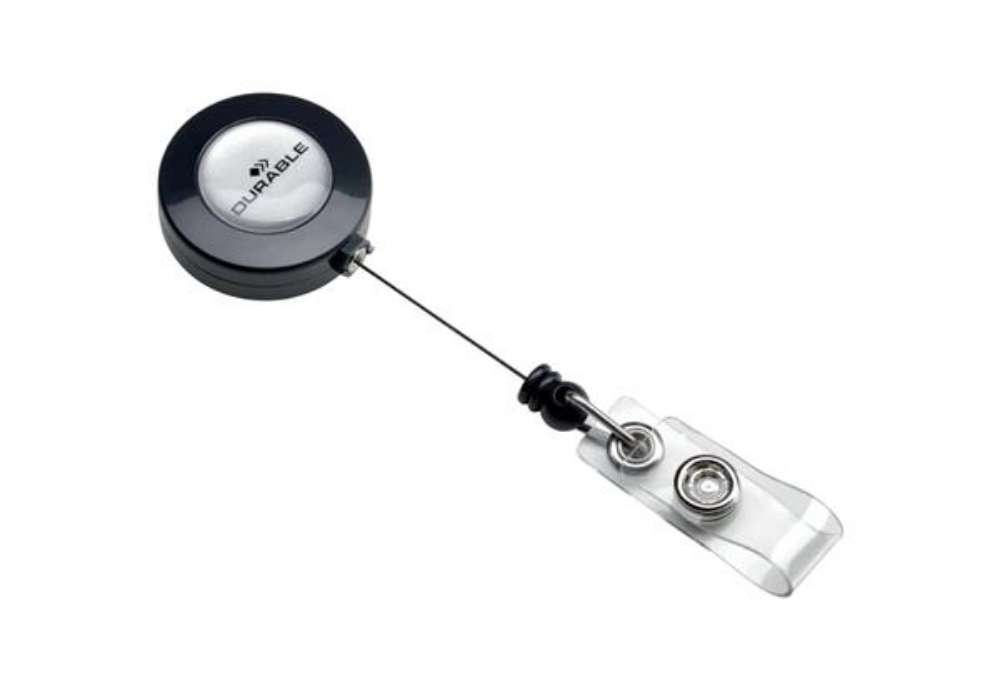 Immagine di Accessori per portanomi e portabadge DURABLE chiocciole YO-YO rotonda in plastica  conf. 10 - 815258