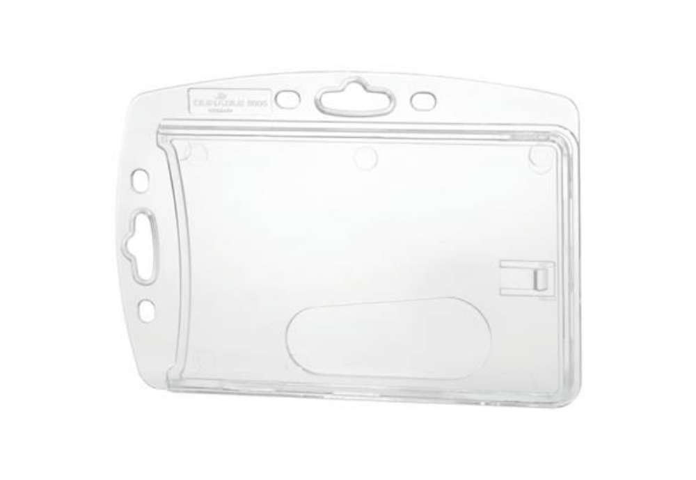Immagine di Portabadge Durable 54x85 mm trasparente Conf. 10 pezzi - 890519