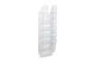 Immagine di Espositore da parete DURABLE FLEXIPLUS 6 comparti A4 polistirolo trasparente 24,7x10x108 cm - 170000