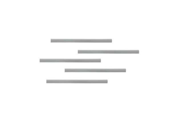 Immagine di Clip adesive DURABLE DURAFIX® RAIL argento metallizzato 297x17mm conf. 5 - 470723