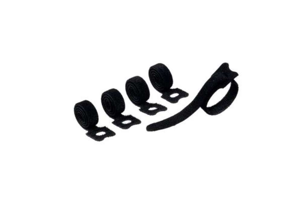Immagine di Fascette fermacavi a strappo con asola DURABLE CAVOLINE GRIP TIE 20x1 cm nero Conf. 5 pezzi - 503601