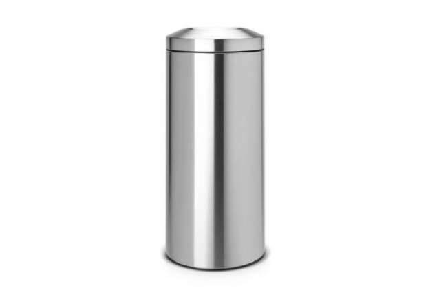 Immagine di Cestino ignifugo Brabantia Flameguard Paper Bin inox satinato  - 30 L - h 68,5 cm 378621
