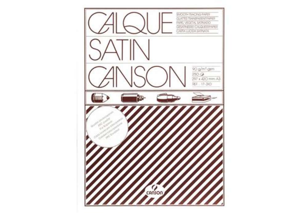 Immagine di Carta lucida Canson Calque Satin 90 g/m² A3 - conf. 250 pezzi - C200017310