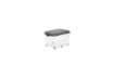 Immagine di Contenitore Rotho portaoggetti con coperchio e ruote nero/trasparente 57 L 59,5x40x37 cm - F600179