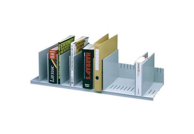 Immagine di Reggilibri Paperflow con 10 separatori mobili grigio K421202