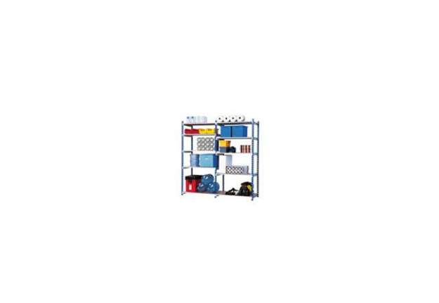 Immagine di Modulo base scaffalatura Paperflow RANG'ECO regolabile 125x34x200 cm blu - K607130