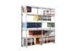 Immagine di Modulo base scaffalatura Paperflow RANG'ECO SF fisso 125x37x195 cm grigio - K652231