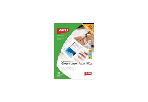 Immagine di Carta fotografica laser Decadry A4 alta qualità - finitura lucida - fronte/retro 160 g/m² bianco Con
