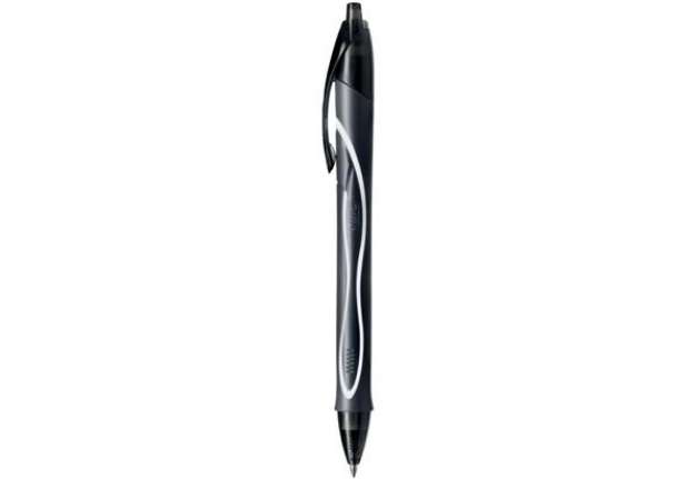 Immagine di Penna gel a scatto BIC Gel-Ocity Quick Dry M 0,7 mm nero 949873