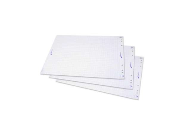 Immagine di Blocco di carta per lavagna Legamaster 20 fogli 65x98 cm bianco quadrettato conf. 5 rotoli - L-1565