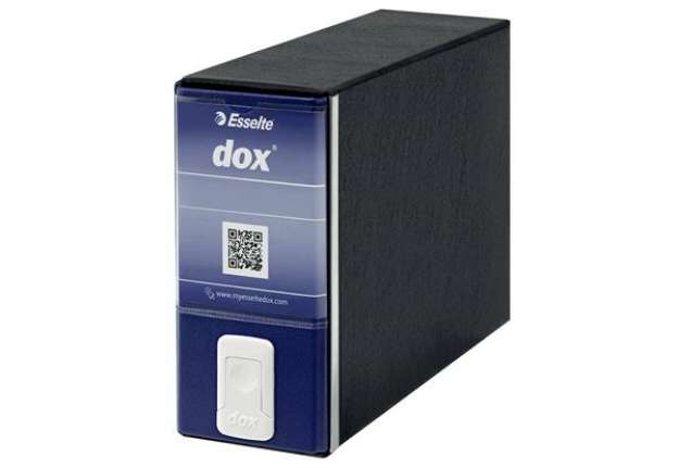 Immagine di Registratore a leva DOX3 Memorandum dorso 8 cm - formato 23x18 cm blu 263A4