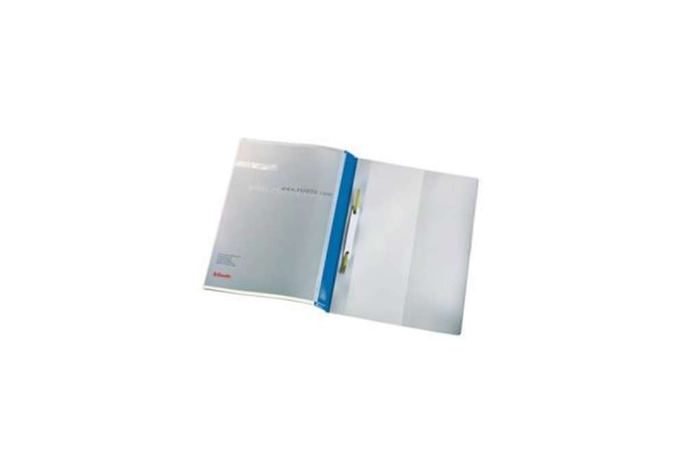 Immagine di Cartelline ad aghi con clip Esselte Quotation File 23,8x31 cm pvc semirigido blu  conf. da 25 pezzi