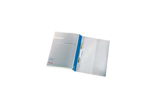 Immagine di Cartelline ad aghi con clip Esselte Quotation File 23,8x31 cm pvc semirigido blu  conf. da 25 pezzi