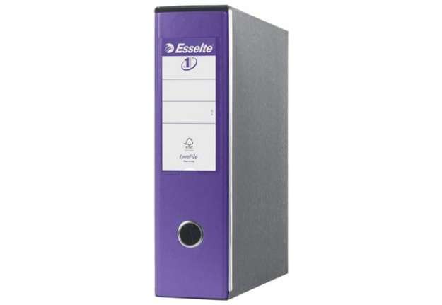 Immagine di Registratori con custodia Esselte G53 Eurofile commerciale Dorso 8 cm cartone rivestito in PP lilla