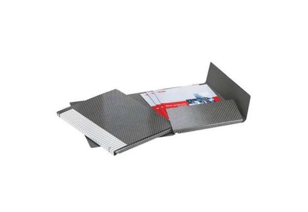 Immagine di Cartelle a 2 lembi Esselte I56 DELSO LINE 6/I51 bianco/grigio 25x32 cm dorso 3 cm 6 cartelle - 39095