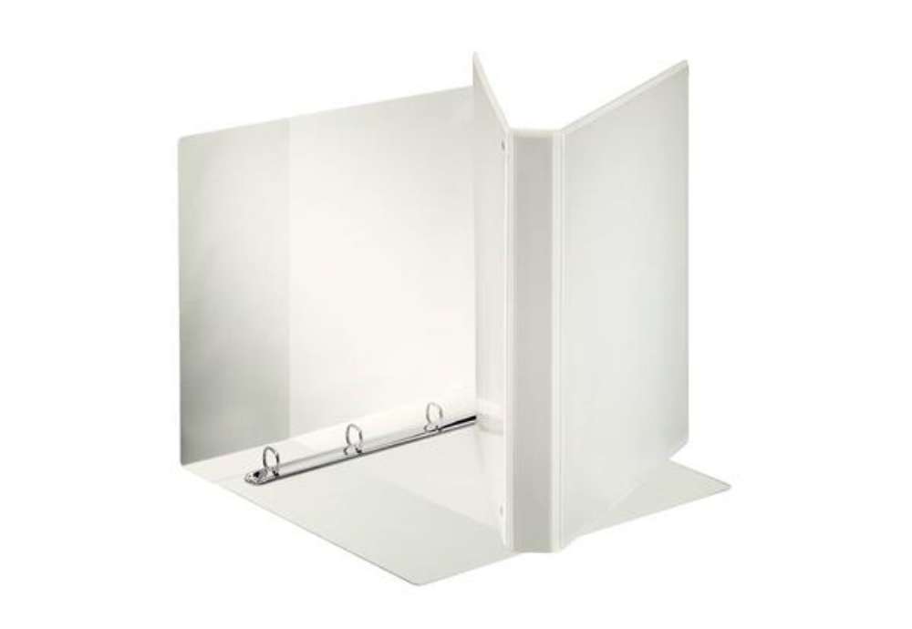 Immagine di Raccoglitore personalizzabile Esselte Display Maxi 4 anelli tondi 26x32 cm bianco dorso 3,9 cm bianc