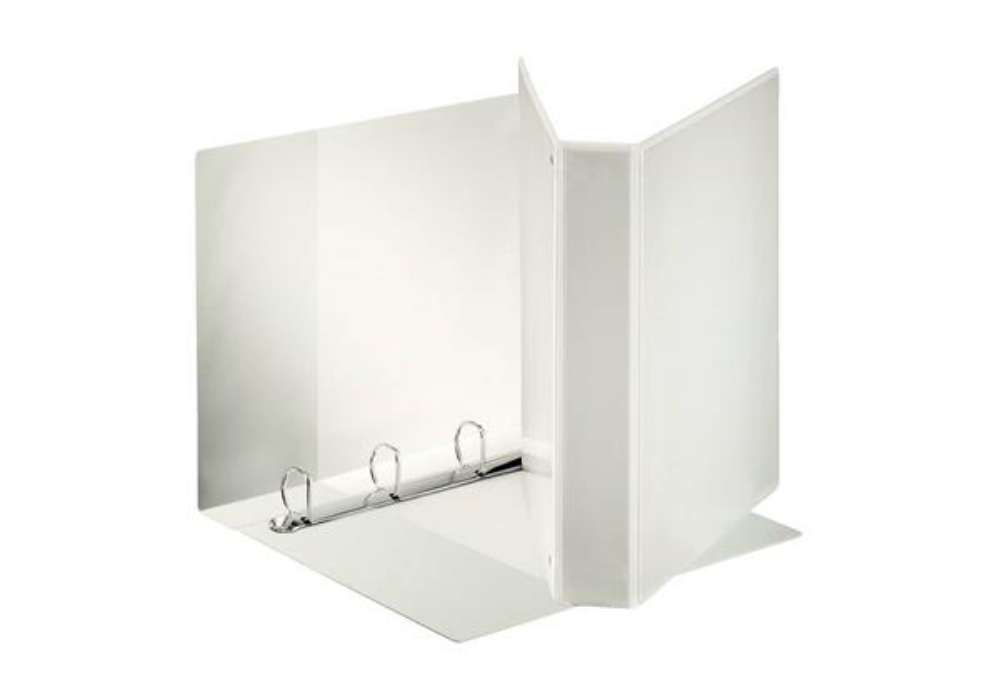 Immagine di Raccoglitore personalizzabile Esselte Display Maxi a 4 anelli a D 28x32 cm dorso 6 cm bianco - 39475