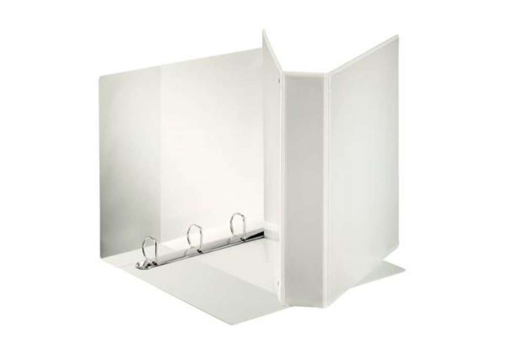 Immagine di Raccoglitore personalizzabile Esselte Display Maxi 4 anelli a D 28,5x32 cm dorso 7,5 cm bianco - 394