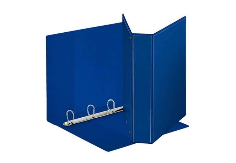 Immagine di Raccoglitore personalizzabile Esselte Display a 4 anelli a D 50mm PP eco-comp. blu formato Maxi - 39
