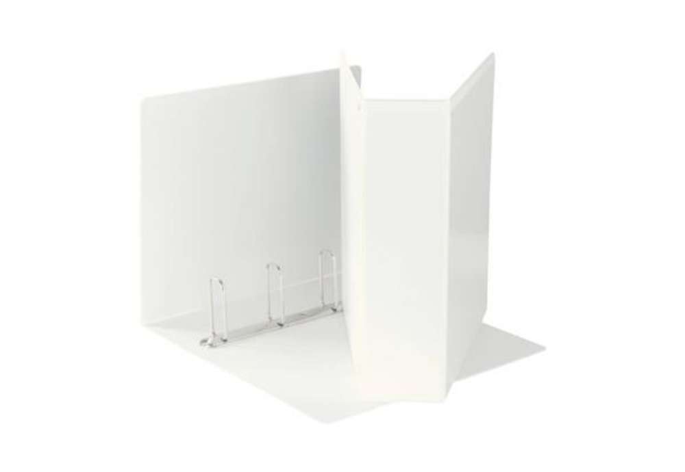 Immagine di Raccoglitore personalizzabile Esselte Display a 4 anelli a Q 65 mm bianco formato Maxi- 394758000