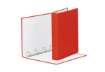 Immagine di Raccoglitore Esselte Meeting a 4 anelli tondi 30mm cartone rivestito in PP rosso 22x30cm dorso 4cm -
