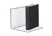 Immagine di Raccoglitore Esselte Meeting a 4 anelli tondi 30mm cartone rivestito in PP nero 22x30cm dorso 4cm -