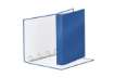 Immagine di Raccoglitore Esselte Meeting a 4 anelli tondi 30mm cartone rivestito in PP blu metallizz. 22x30cm do