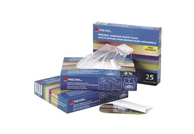 Immagine di Sacchetti di plastica per distruggidocumenti Rexel AS 175 L conf. da 100 - 40095