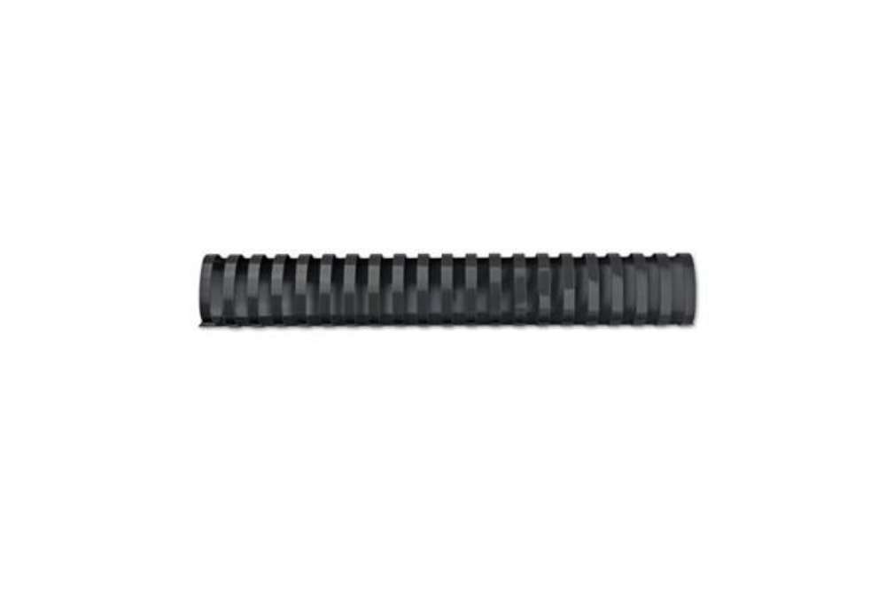 Immagine di Dorsi plastici a 21 anelli GBC CombBind 51 mm A4 nero - fino a 450 fogli conf da 50 dorsi - 4028187