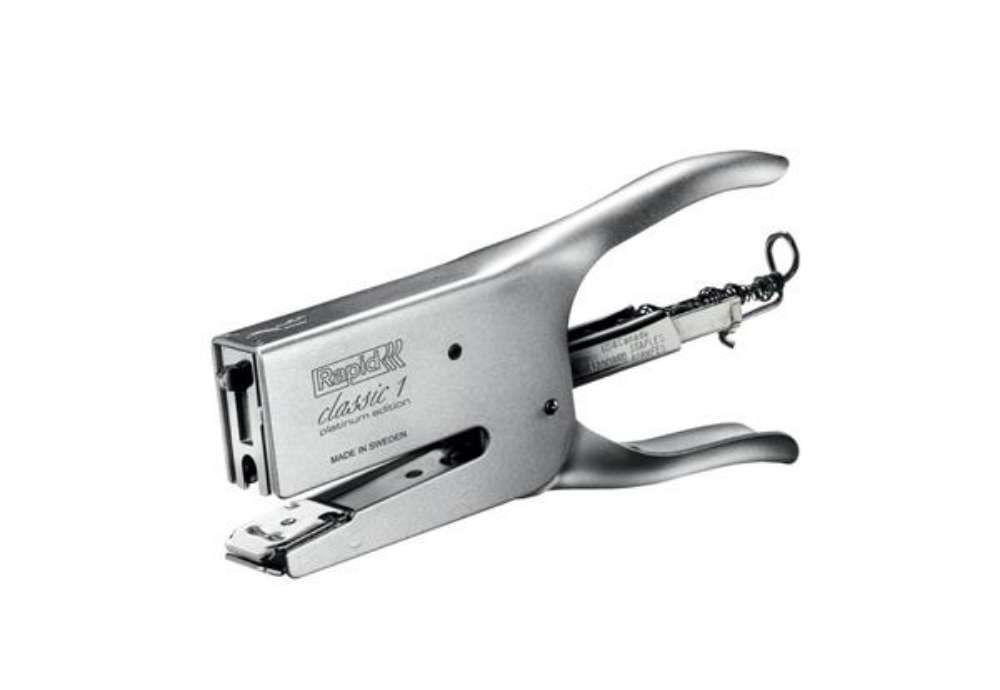 Immagine di Cucitrice a pinza Rapid K1 Classic 50 fogli - Platinum Edition platino satinato - 5000250