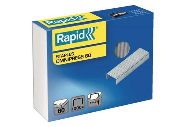 Immagine di Punti metallici Rapid 26/8+ Omnipress fino a 60 fogli conf. da 1000 - 5000561