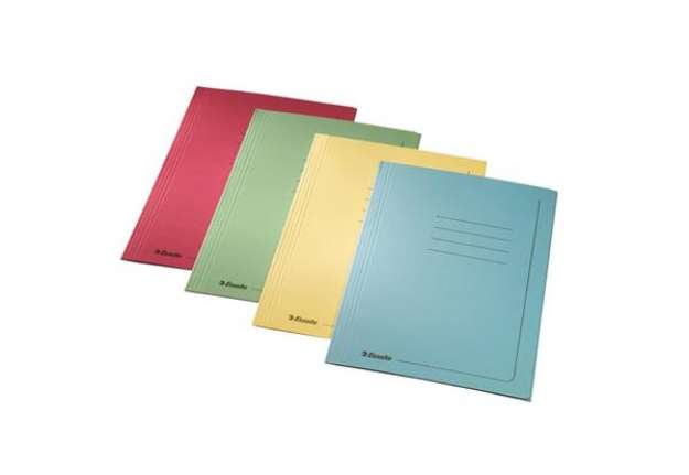 Immagine di Cartelle a 3 lembi Esselte MANILLA 25x35 cm A4 295 g/m² rosso conf.25 - 55133