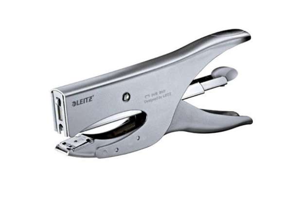Immagine di Cucitrice a pinza max 40 fogli Leitz 5549 grigio metallizzato satinato 55490081