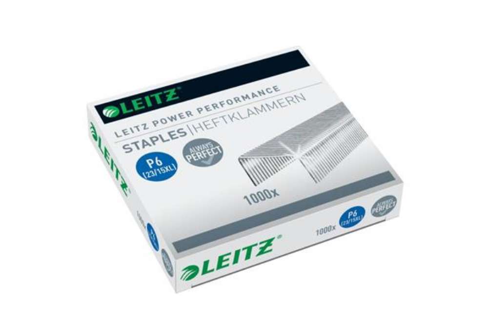 Immagine di Punti metallici 23/15XL per cucitrice 5553 Leitz 23/15 XL scatola da 1000 punti - 55790000