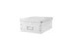 Immagine di Scatola per archiviazione universale ''L'' Leitz CLICK & STORE bianco metallizzato 36,9x20x48,2 cm -