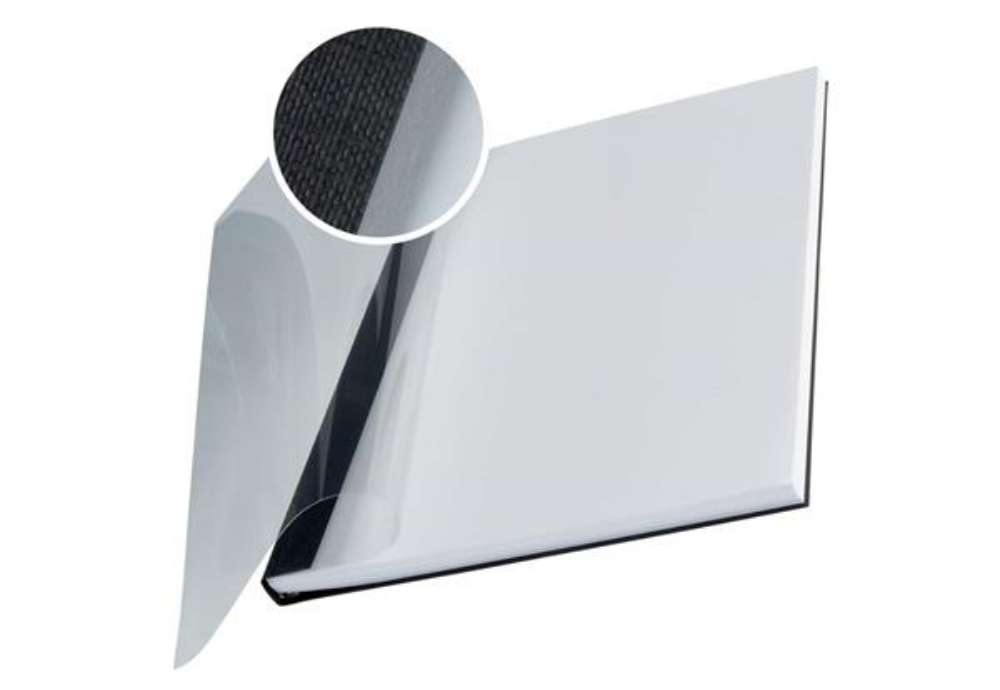 Immagine di Copertina flessibile max 71-105 fogli Leitz impressBIND in PPL con dorso da 10,5 mm A4 nero  conf. d