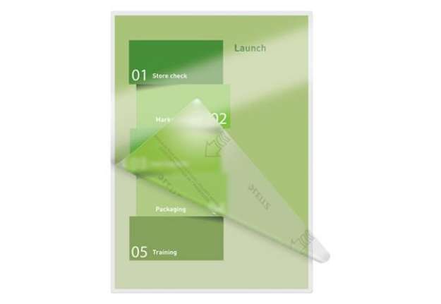 Immagine di Pouches per plastificatrici Leitz iLam con UDT 2x80 µm in EVA A4 21,6x30,3 cm conf. 100 pezzi - 7478